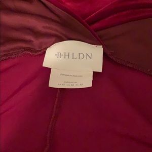 BHLDN (Anthropologie) red velvet gown